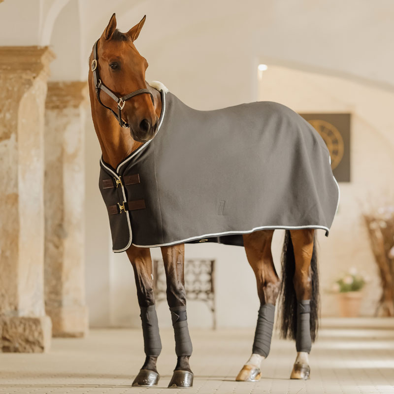 Kentucky Horsewear Fleece Show Rug Vegan Wool Grey