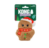 Kong Christmas Holiday Snuzzles Mini Santa Gingerbread XS