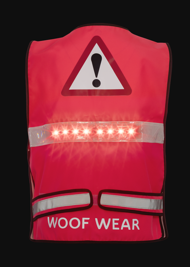 Woof Wear LED Hi Vis Riding Vest Pink