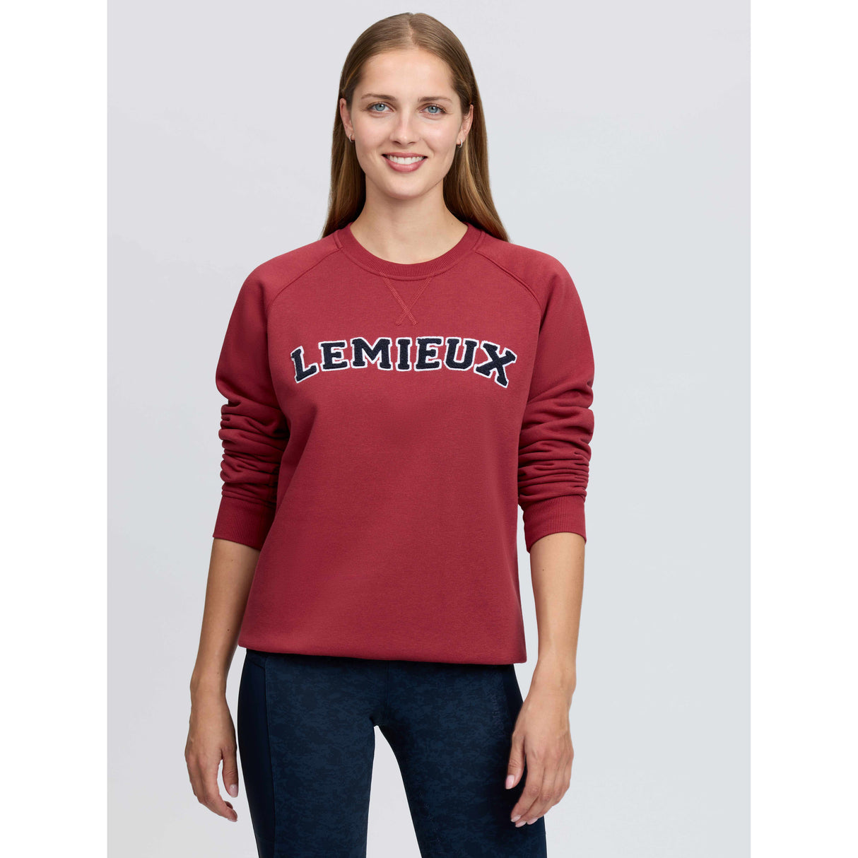 Le Mieux Vida Varsity Crew Neck Sweat Russet