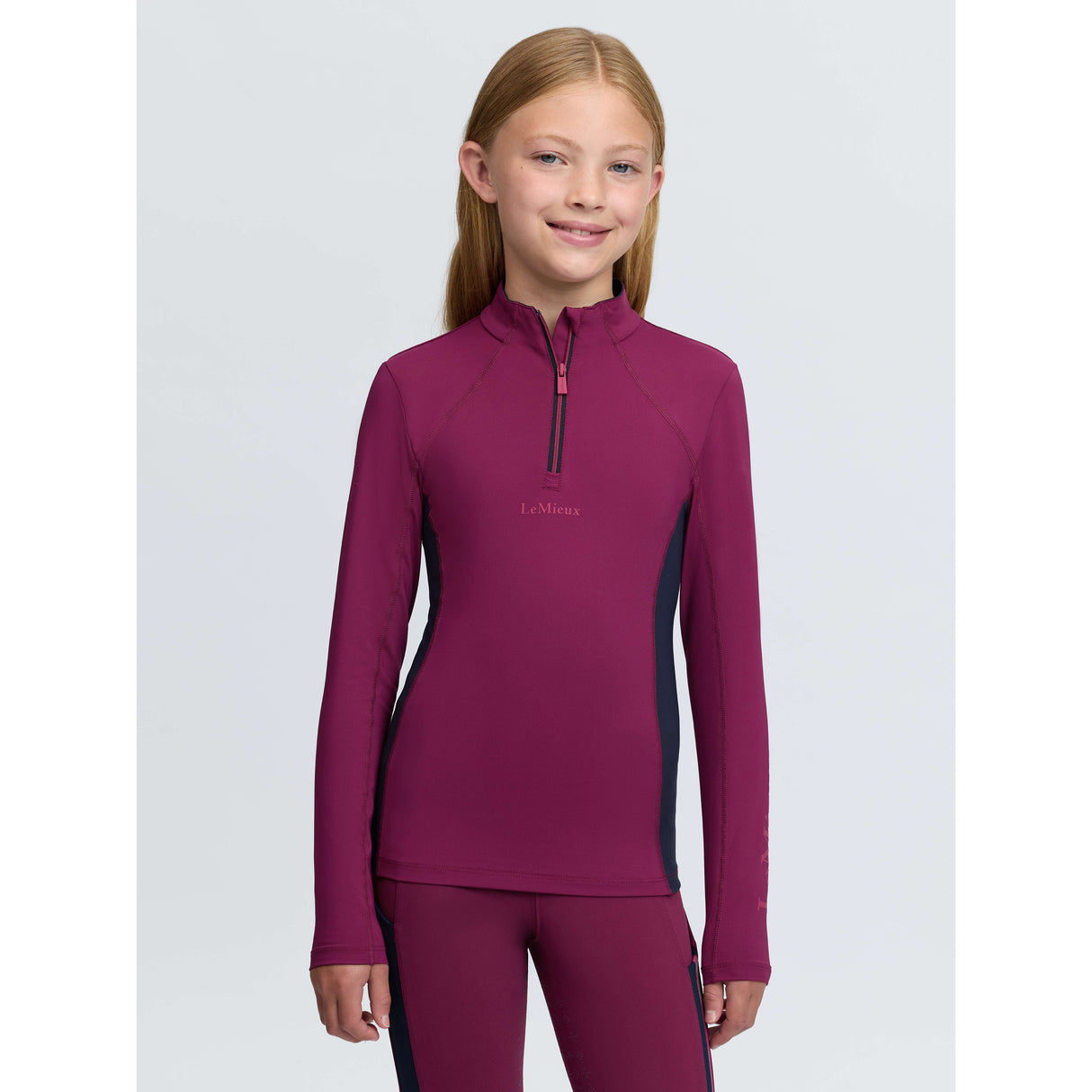 Le Mieux Young Rider Classique Base Layer Blackberry