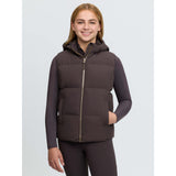 Le Mieux Young Rider Joey Hooded Gilet Cocoa