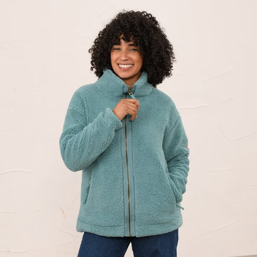 Lighthouse Ladies Cobh Full Zip Fleece Duck Egg