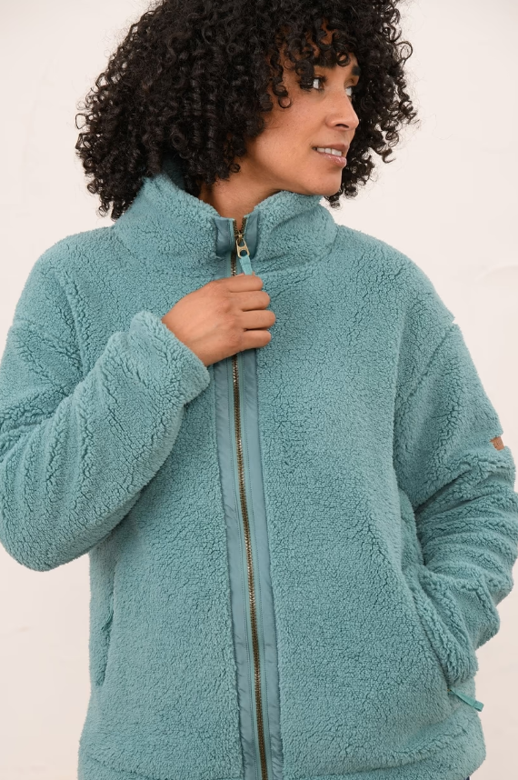 Lighthouse Ladies Cobh Full Zip Fleece Duck Egg