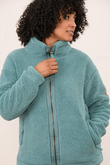 Lighthouse Ladies Cobh Full Zip Fleece Duck Egg