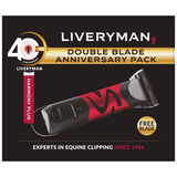 Liveryman Harmony Plus Clippers With Narrow 1.6mm Double Blade Anniversary Pack