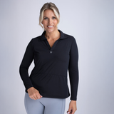 Mochara V Neck Long Sleeve Black