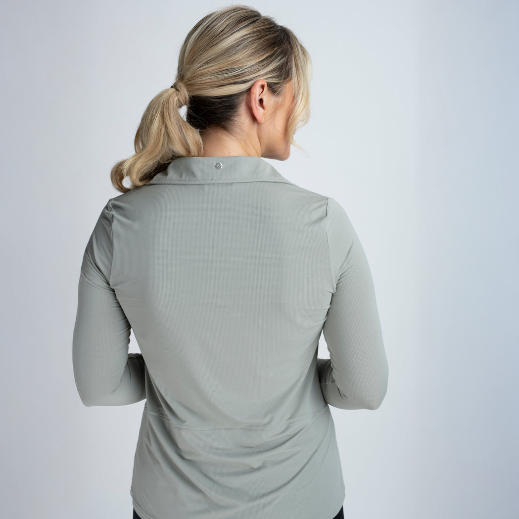 Mochara V Neck Long Sleeve Pistachio