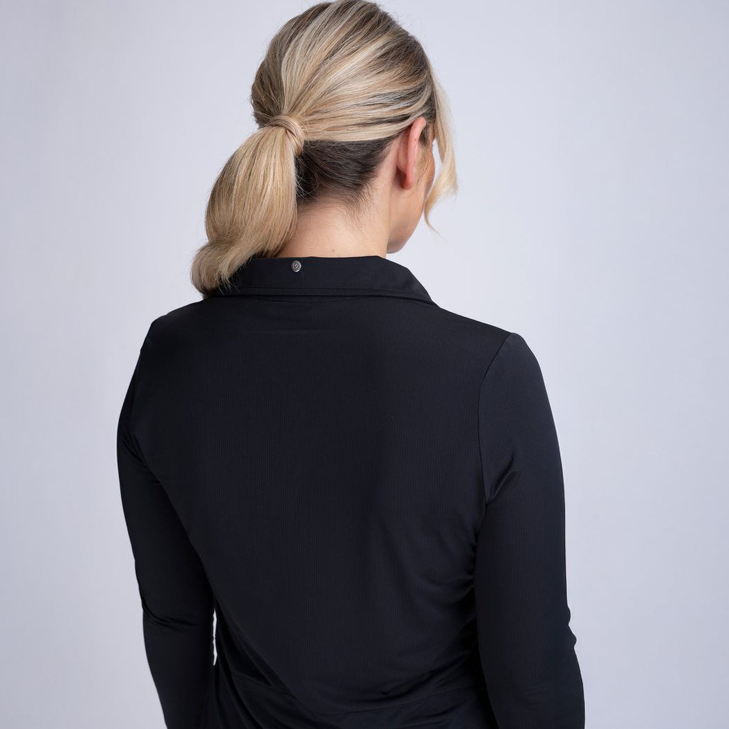 Mochara V Neck Long Sleeve Black