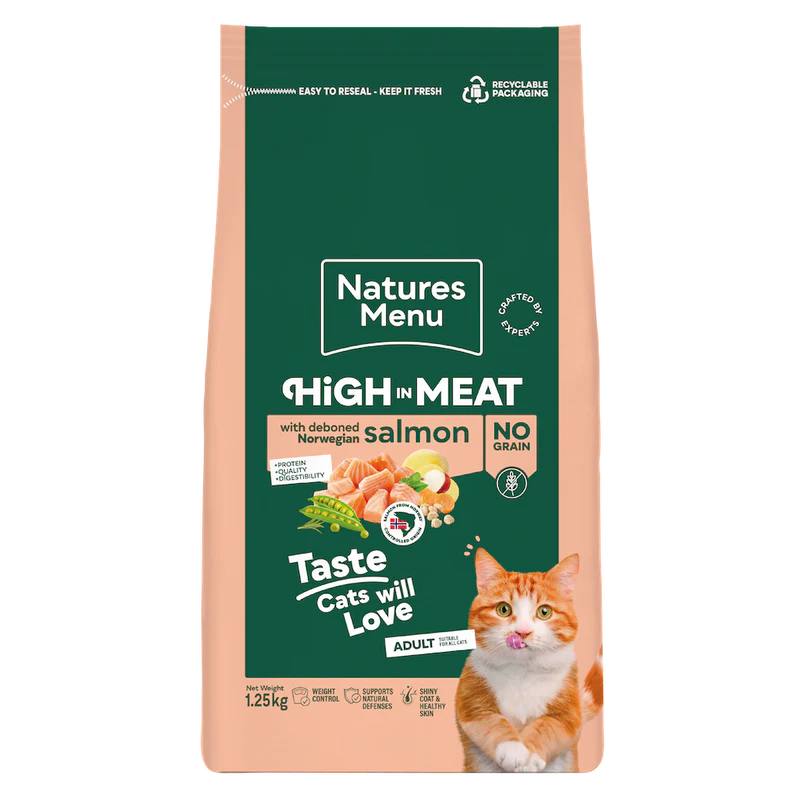Natures Menu Cat - Adult Salmon 1.25kg