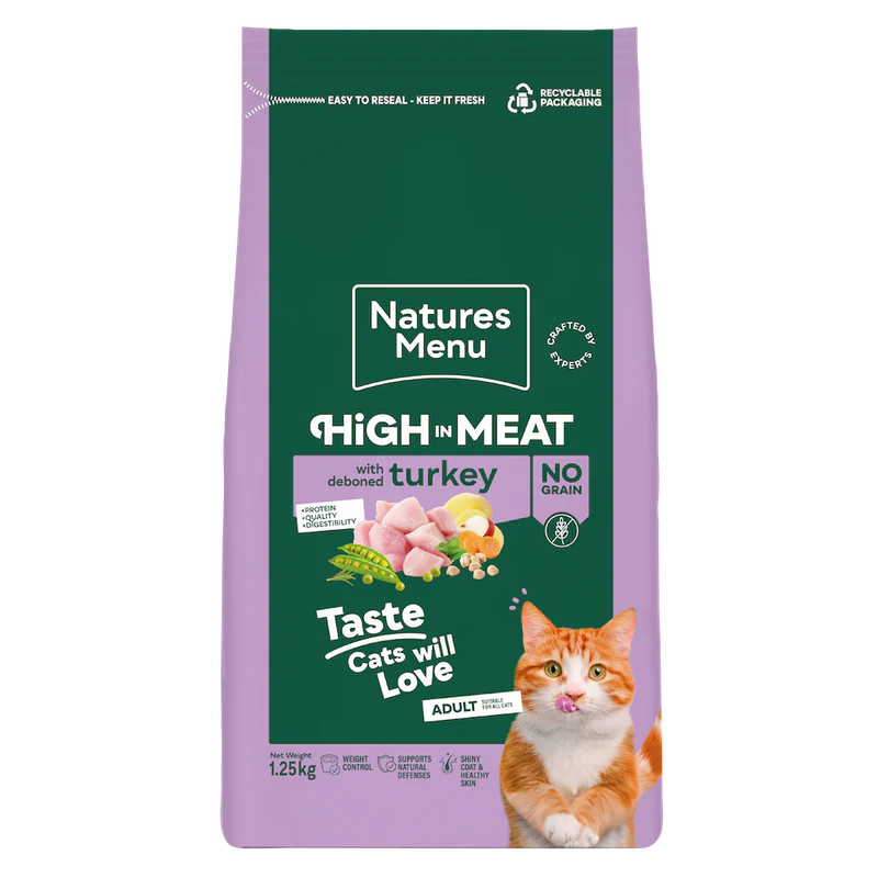 Natures Menu Cat - Adult Turkey 1.25kg
