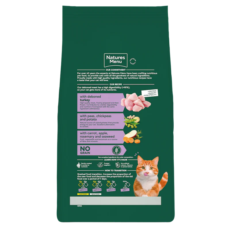 Natures Menu Cat - Adult Turkey 3kg