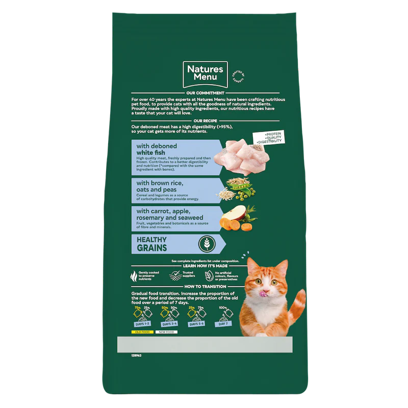 Natures Menu Cat - Adult White Fish 1.25kg
