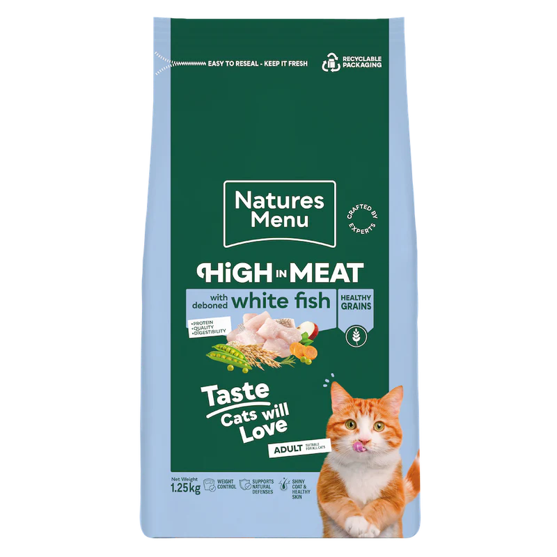 Natures Menu Cat - Adult White Fish 1.25kg