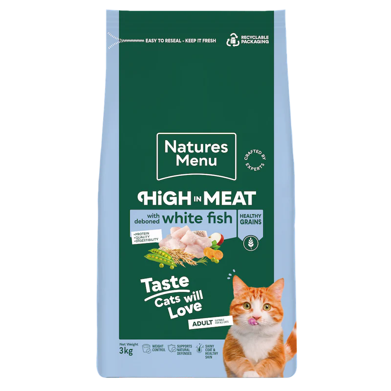 Natures Menu Cat - Adult White Fish 3kg