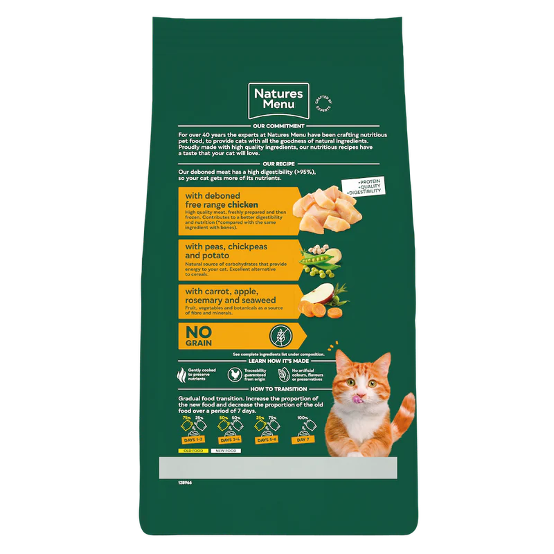 Natures Menu Cat - Adult Chicken 1.25kg