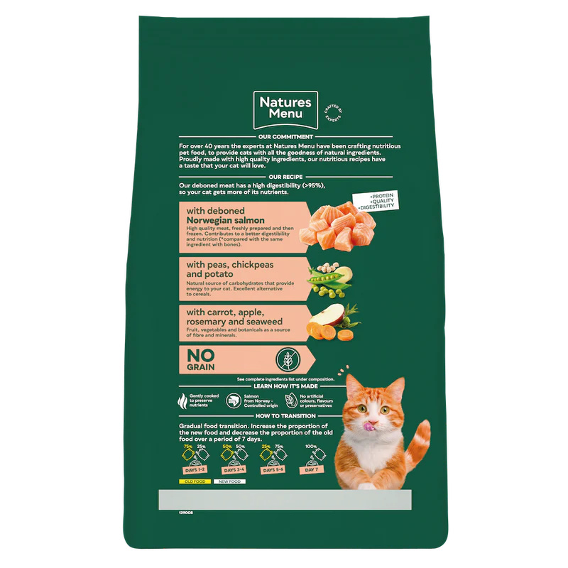 Natures Menu Cat - Adult Salmon 3kg