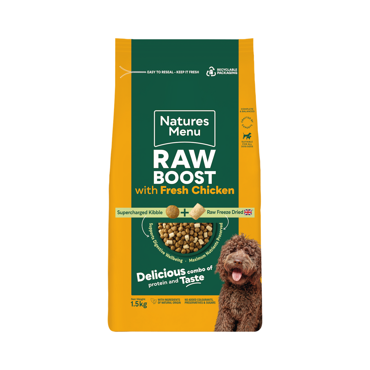 Natures Menu Dog - Raw Boost Chicken with Grain 1.5kg