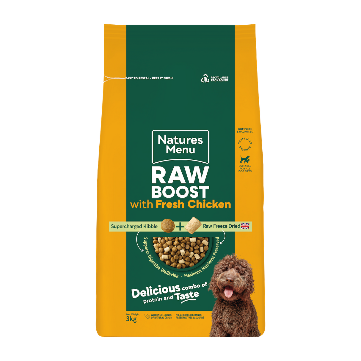Natures Menu Dog - Raw Boost Chicken with Grain 3kg