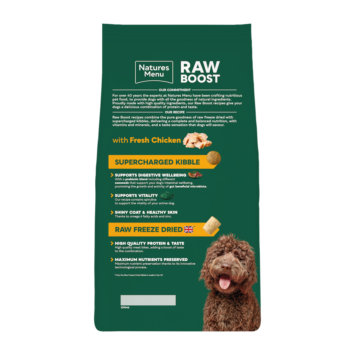 Natures Menu Dog - Raw Boost Chicken with Grain 3kg