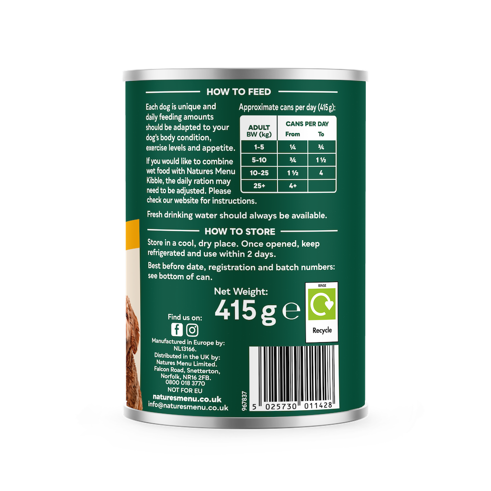 Natures Menu Dog - Chicken Stew Can 415g
