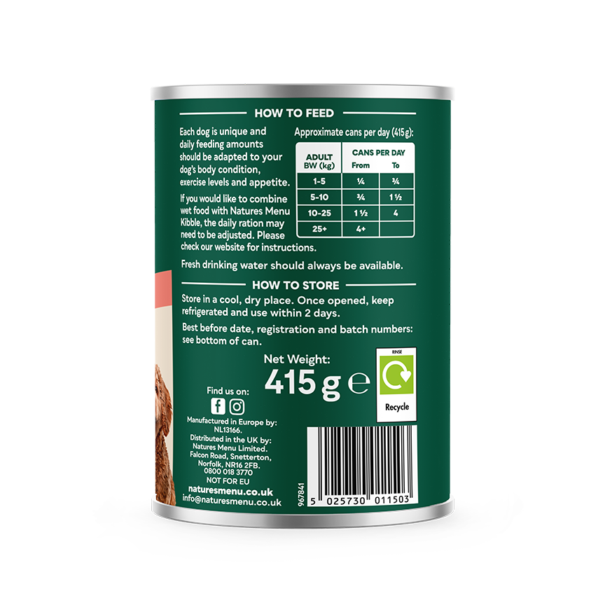 Natures Menu Dog - Beef Stew Can 415g