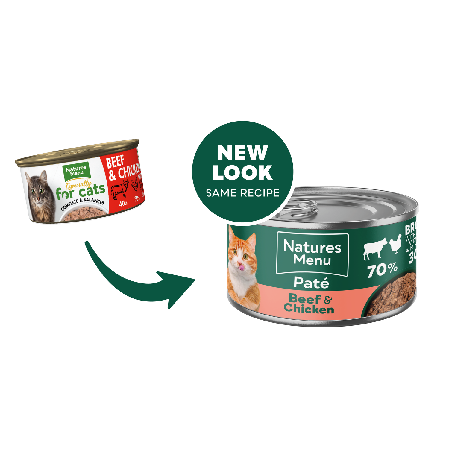 Natures Menu Cat - Can Adult Beef & Chicken 85g