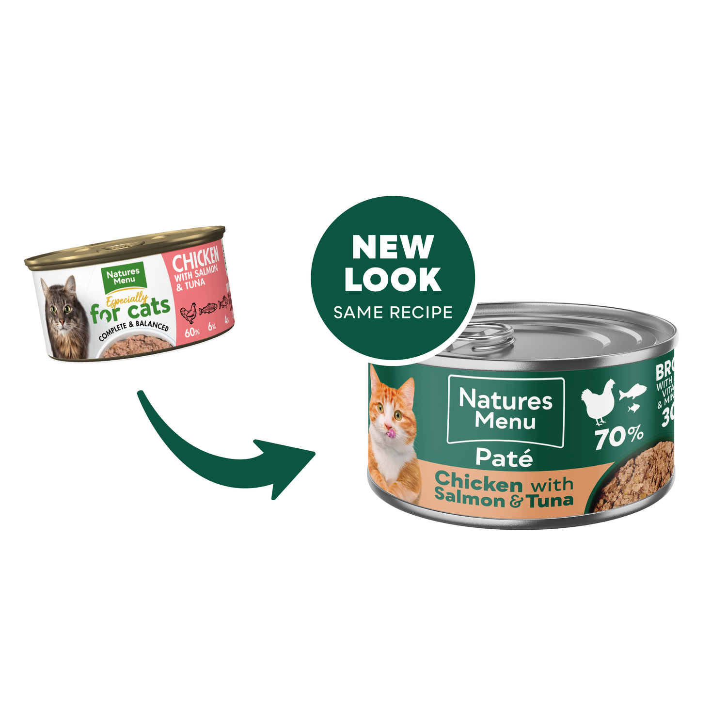 Natures Menu Cat - Can Adult Chicken, Salmon & Tuna 85g