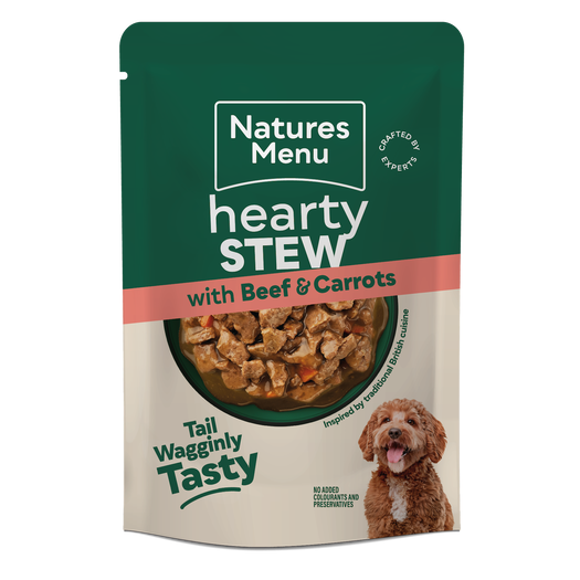Natures Menu Dog - Beef Stew Pouches 8x100g