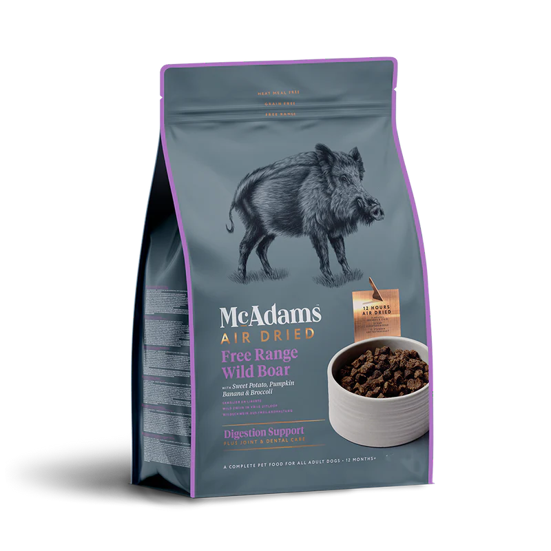 McAdams Adult Dog Air Dried Wild Boar Digestion Support 1.5kg