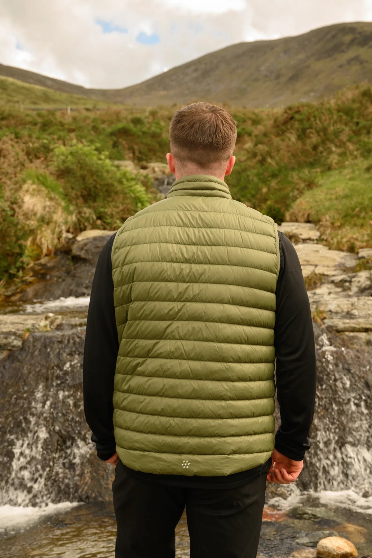 Mac In A Sac Mens Alpine Down Gilet Khaki