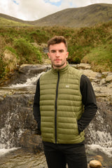 Mac In A Sac Mens Alpine Down Gilet Khaki