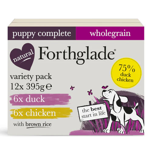 Forthglade Puppy Complete Wholegrain Duck & Chicken with Brown Rice 12x395g