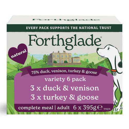 Forthglade Gourmet Adult Complete Grain Free Variety Pack 6x395g