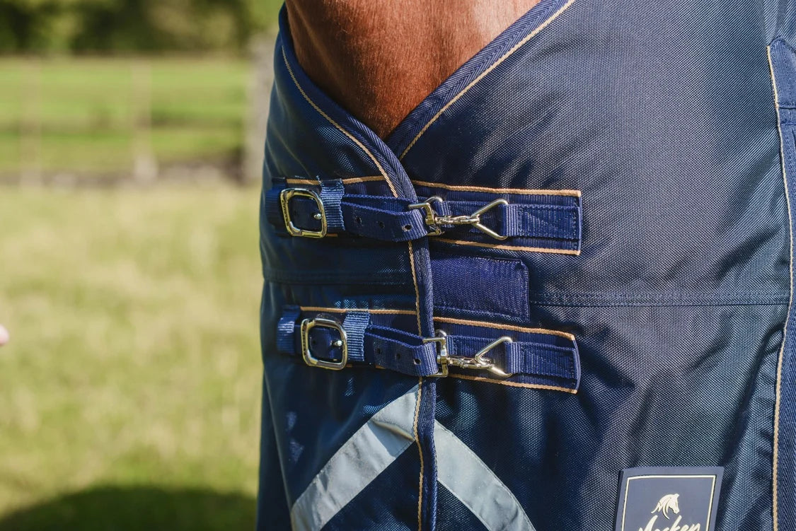 Mackey Wicklow Detach-A-Neck Turnout 100G Navy/Gold