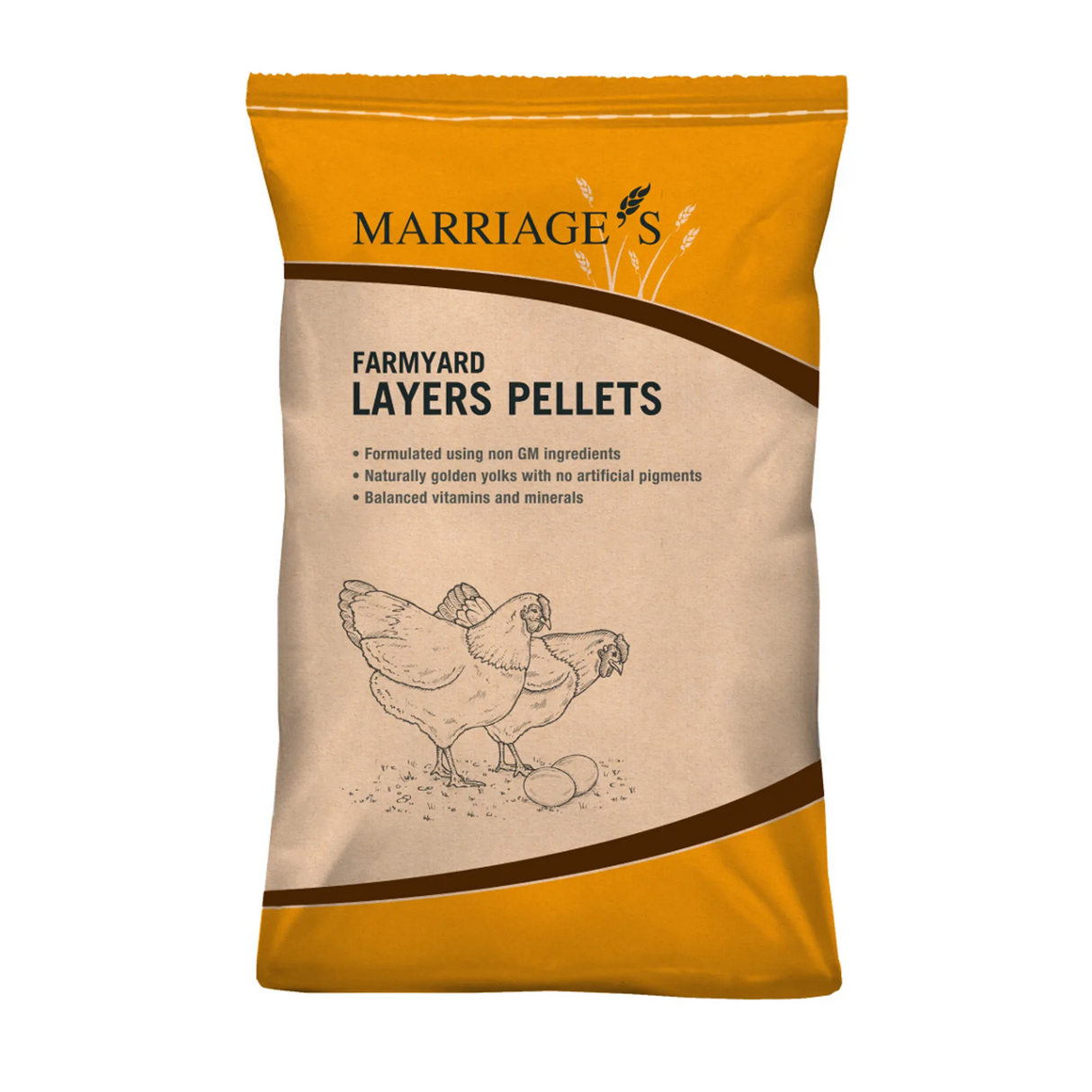 Marriages Farmyard Layers Pellets 20kg