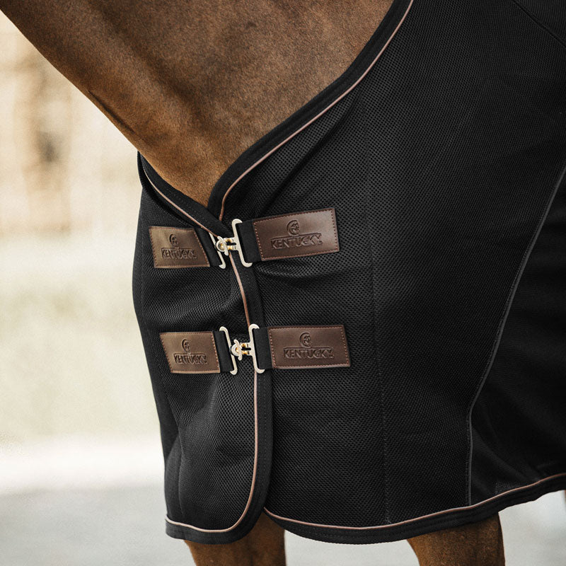 Kentucky Horsewear Mesh Combo Cooler Sheet Black