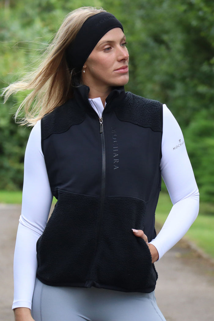 Mochara Classic Sherpa Gilet Black