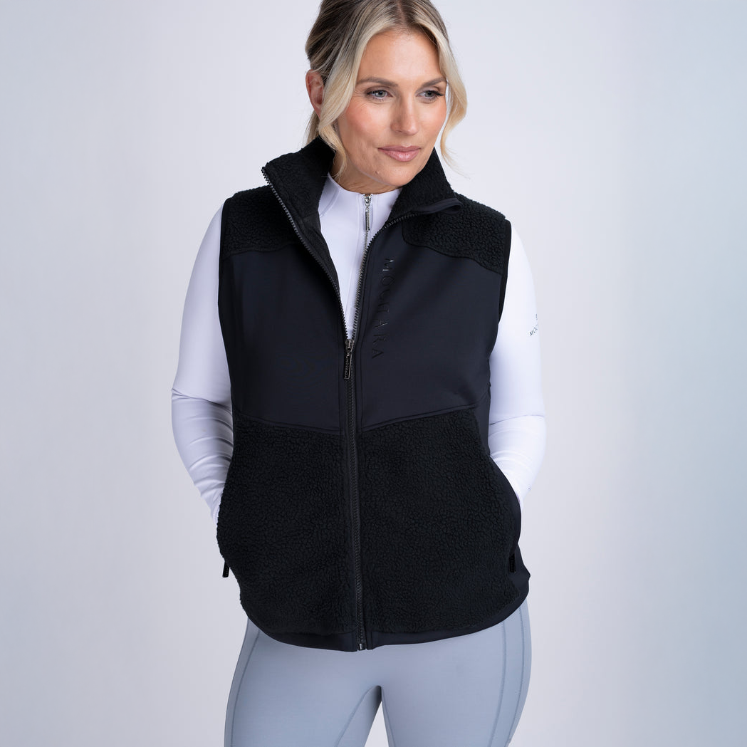 Mochara Classic Sherpa Gilet Black