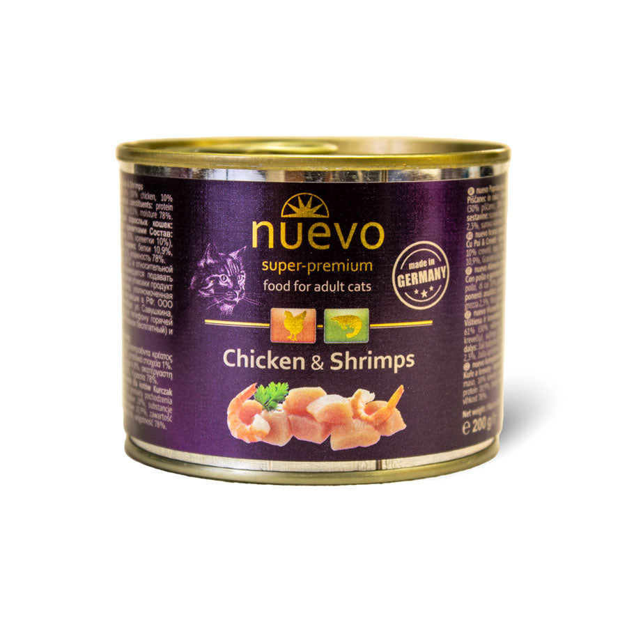 Nuevo Cat Adult Chicken & Shrimp 200g