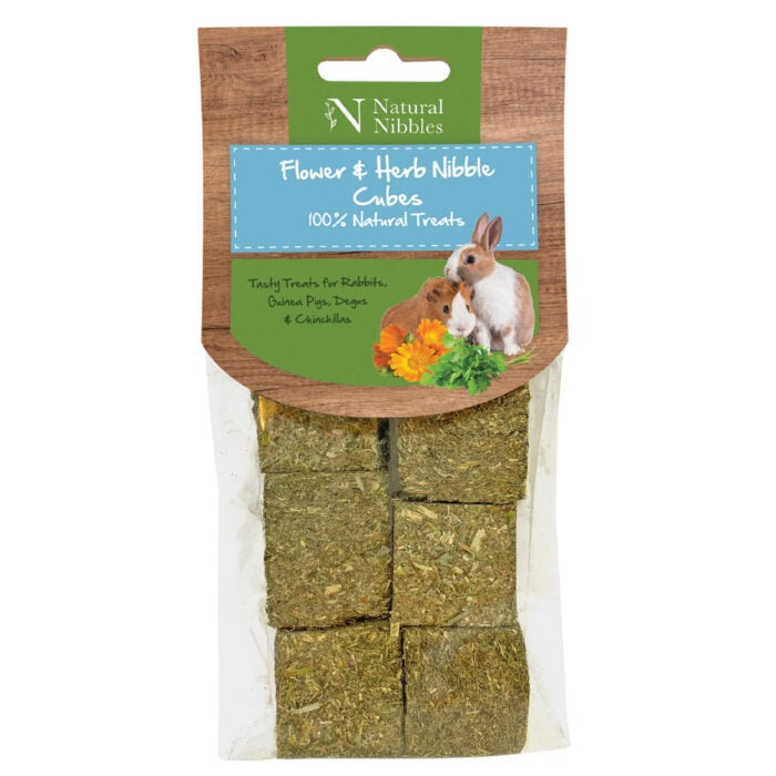 Natural Nibbles Flower & Herb Nibble Cubes 130g