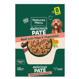 Natures Menu Dog - Adult Pouch Box Beef With Tripe & Vegetables 8x300g