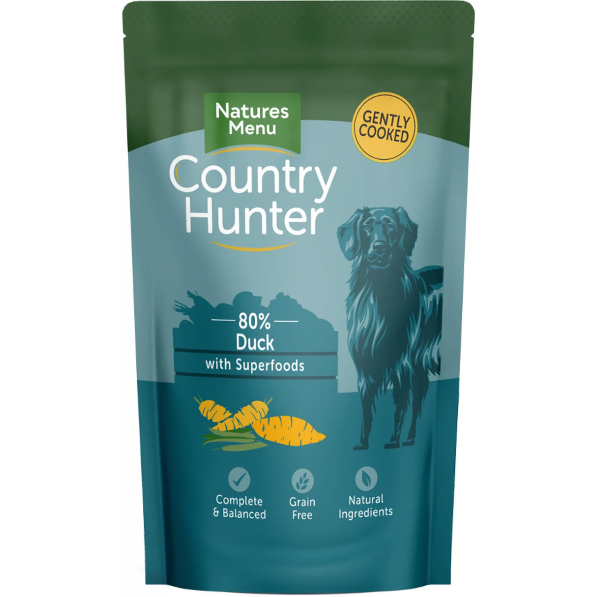 Natures Menu Dog - Country Hunter Pouch Succulent Duck 150g