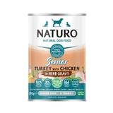 Naturo Dog - Senior Grain & Gluten Free Dog Can Turkey With Chicken In Gravy 390g