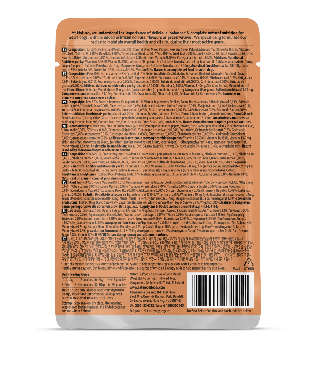 Naturo Dog - Turkey Herb Gravy Pouch 100g