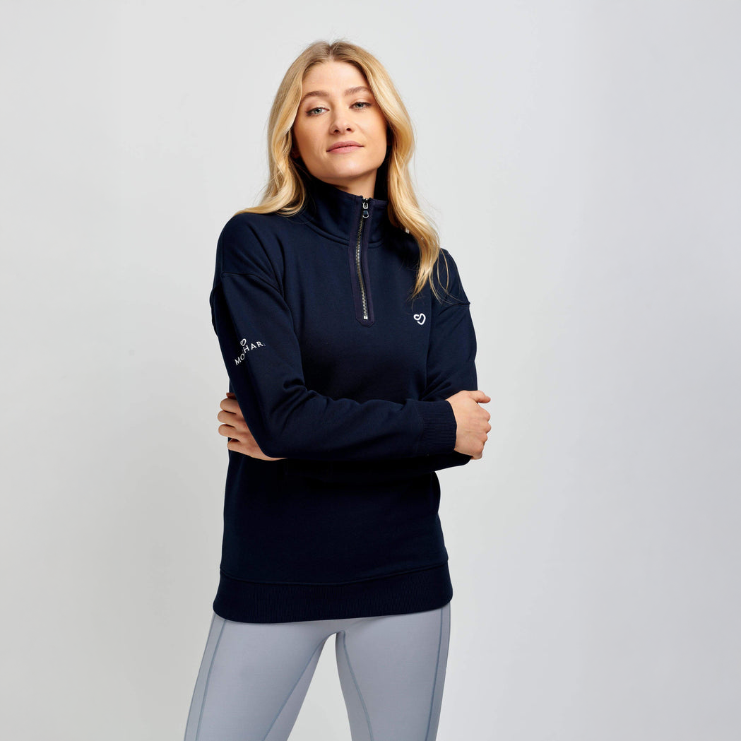 Mochara Half Zip Sweatshirt Navy