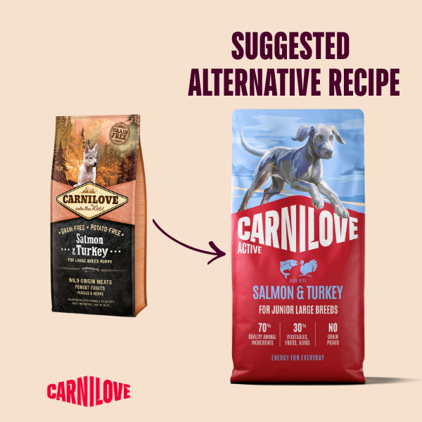 Carnilove Dog - Active Salmon & Turkey Large Breed Junior 1.5kg