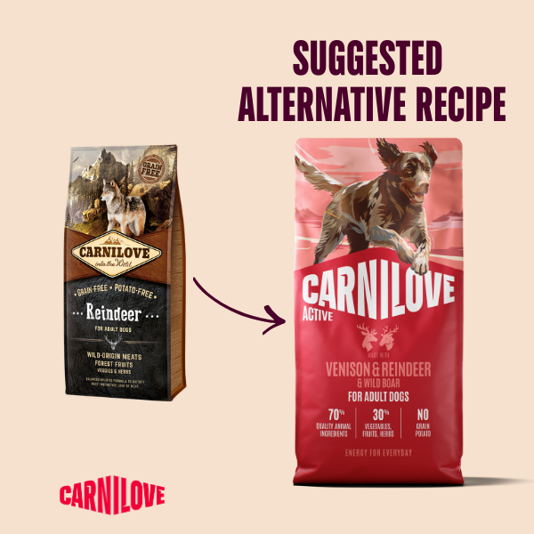 Carnilove Dog - Active Dog Venison, Reindeer & Wild Boar Adult 12kg