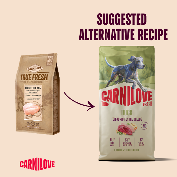 Carnilove Dog - True Fresh Duck Large Breed Junior 4kg
