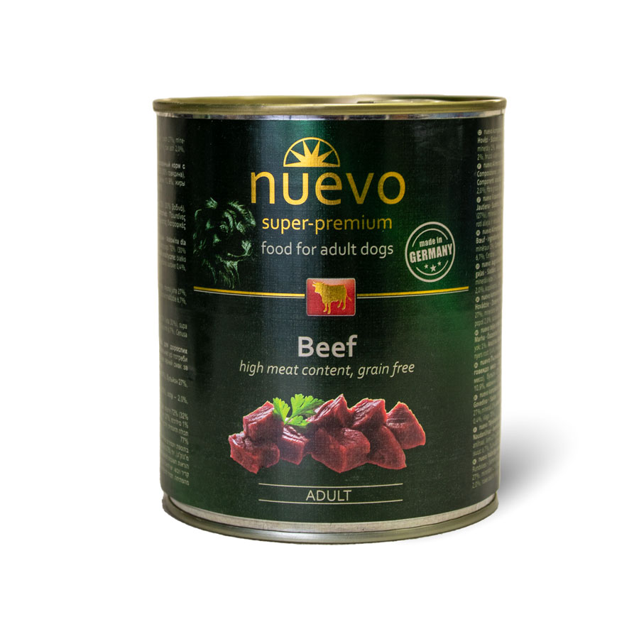 Nuevo Dog Adult Beef 800g